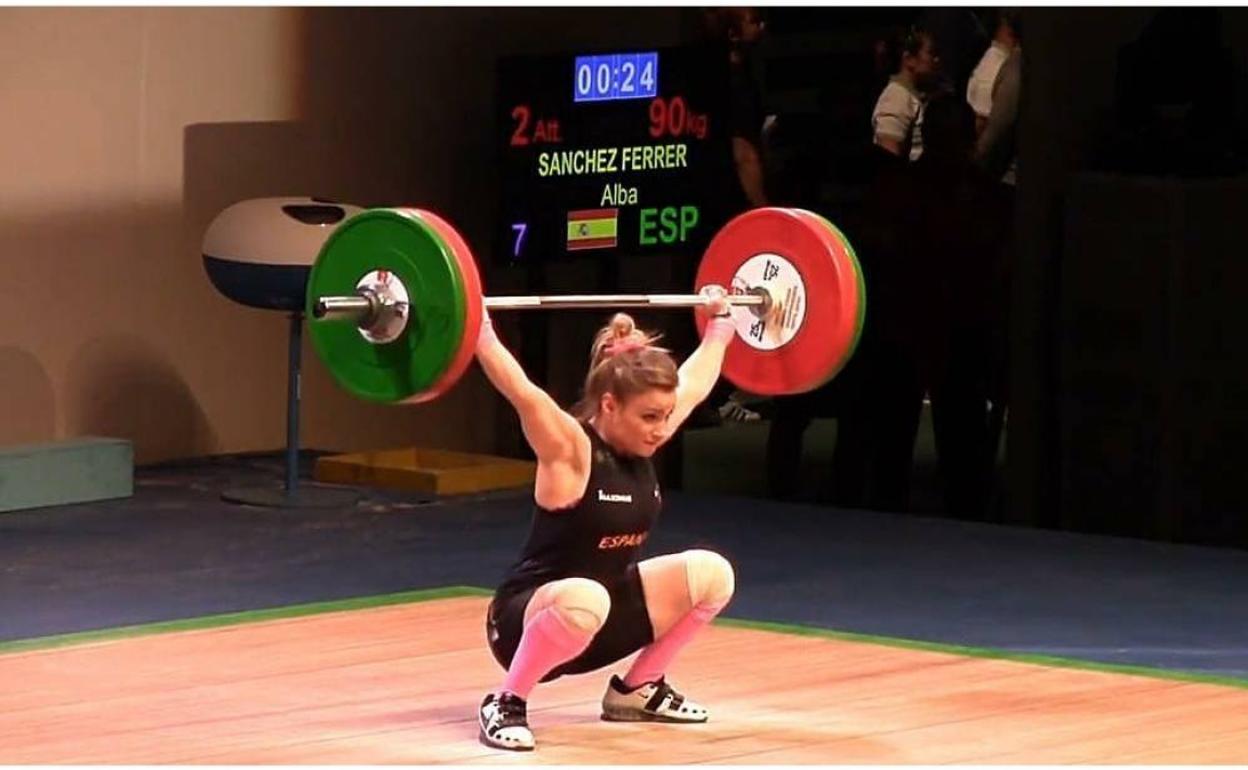 Alba Sánchez, en pleno esfuerzo