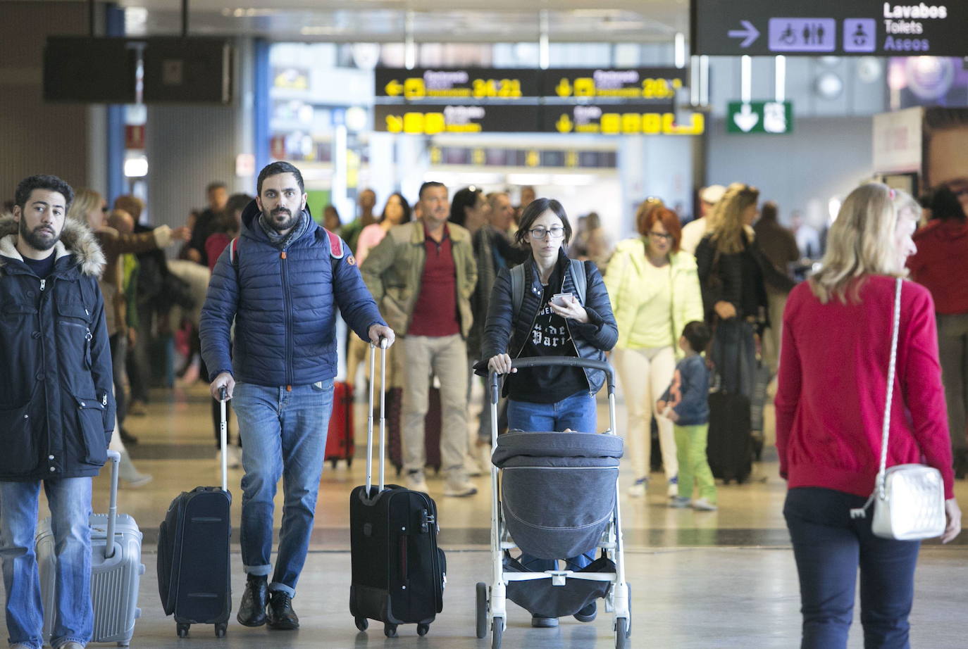 El aeropuerto es un lugar de paso de miles de visitantes cada día.