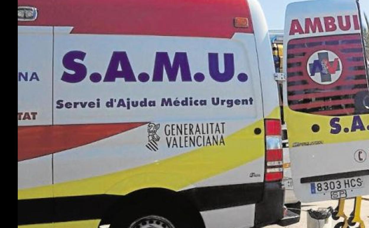 SAMU, en un traslado médico.