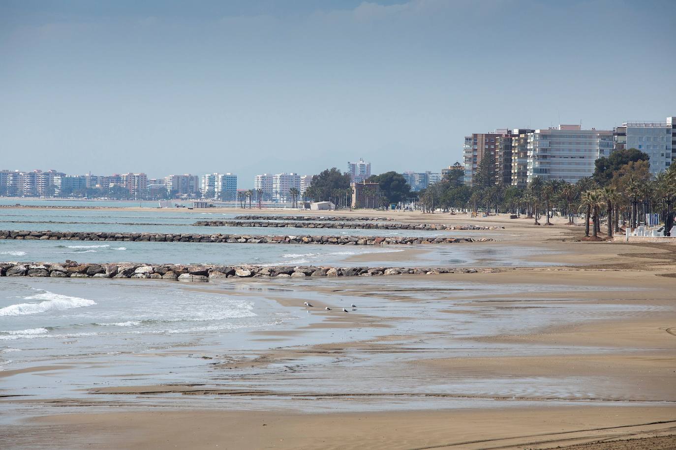 Playas desiertas de Benicàssim (Castellón). 