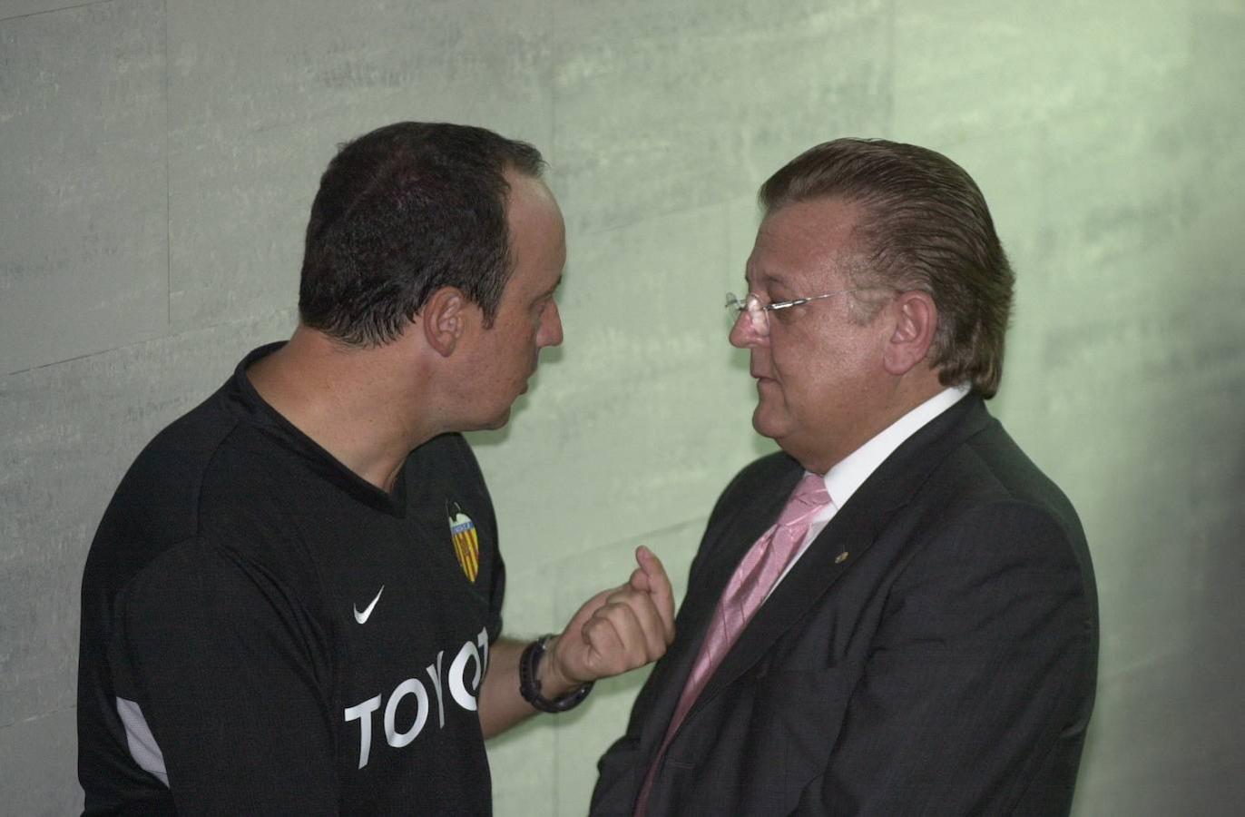 Benítez, con Pedro Cortés