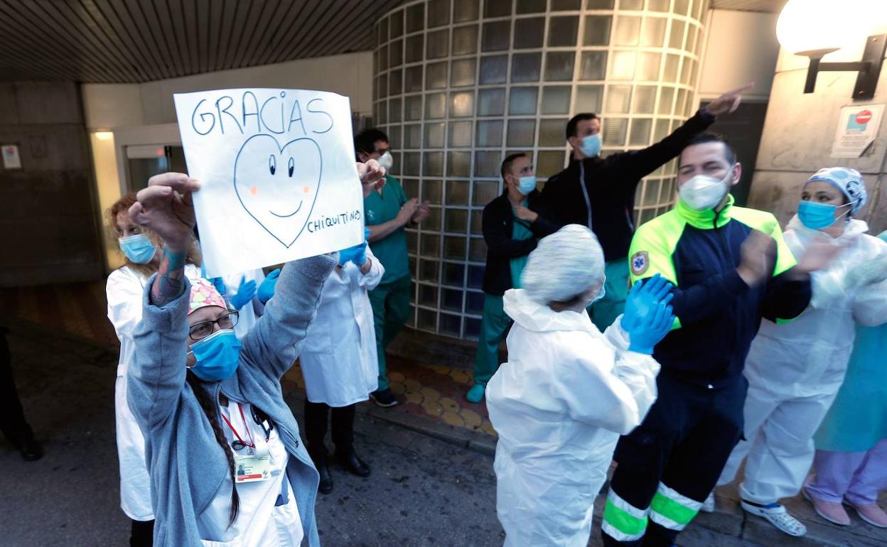 Sanitarios en Valencia. 