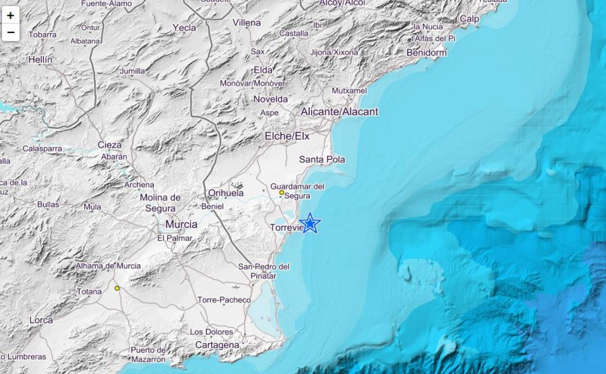 Localización del terremoto. 