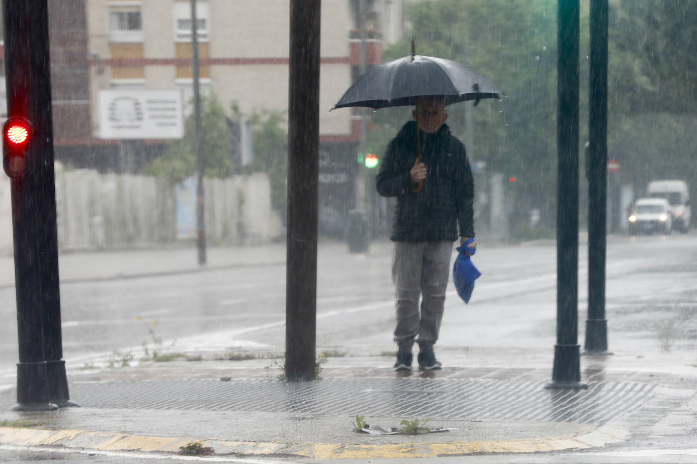 Enésimo día de precipitaciones en la ciudad durante la crisis sanitaria