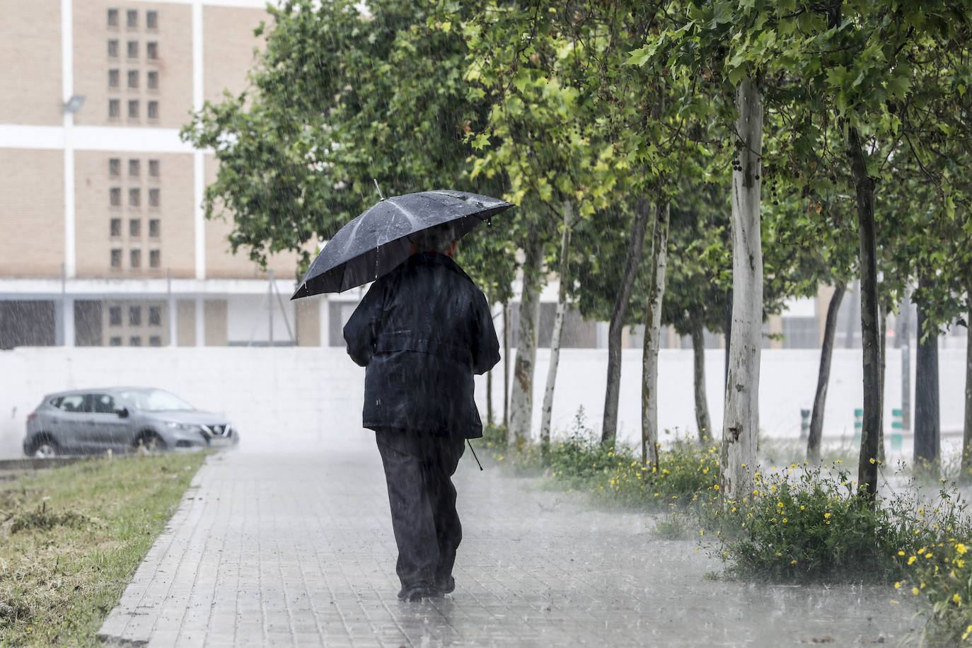 Enésimo día de precipitaciones en la ciudad durante la crisis sanitaria