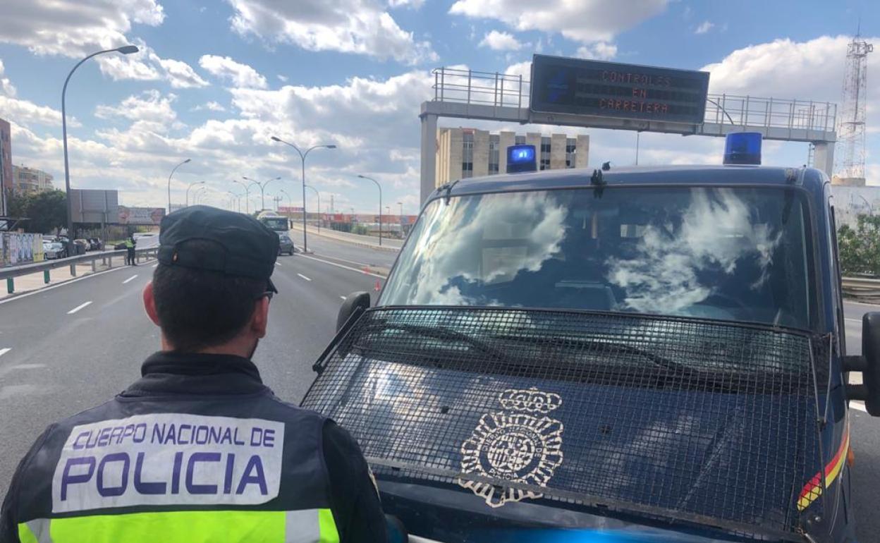 Un control de la Policía Nacional. 