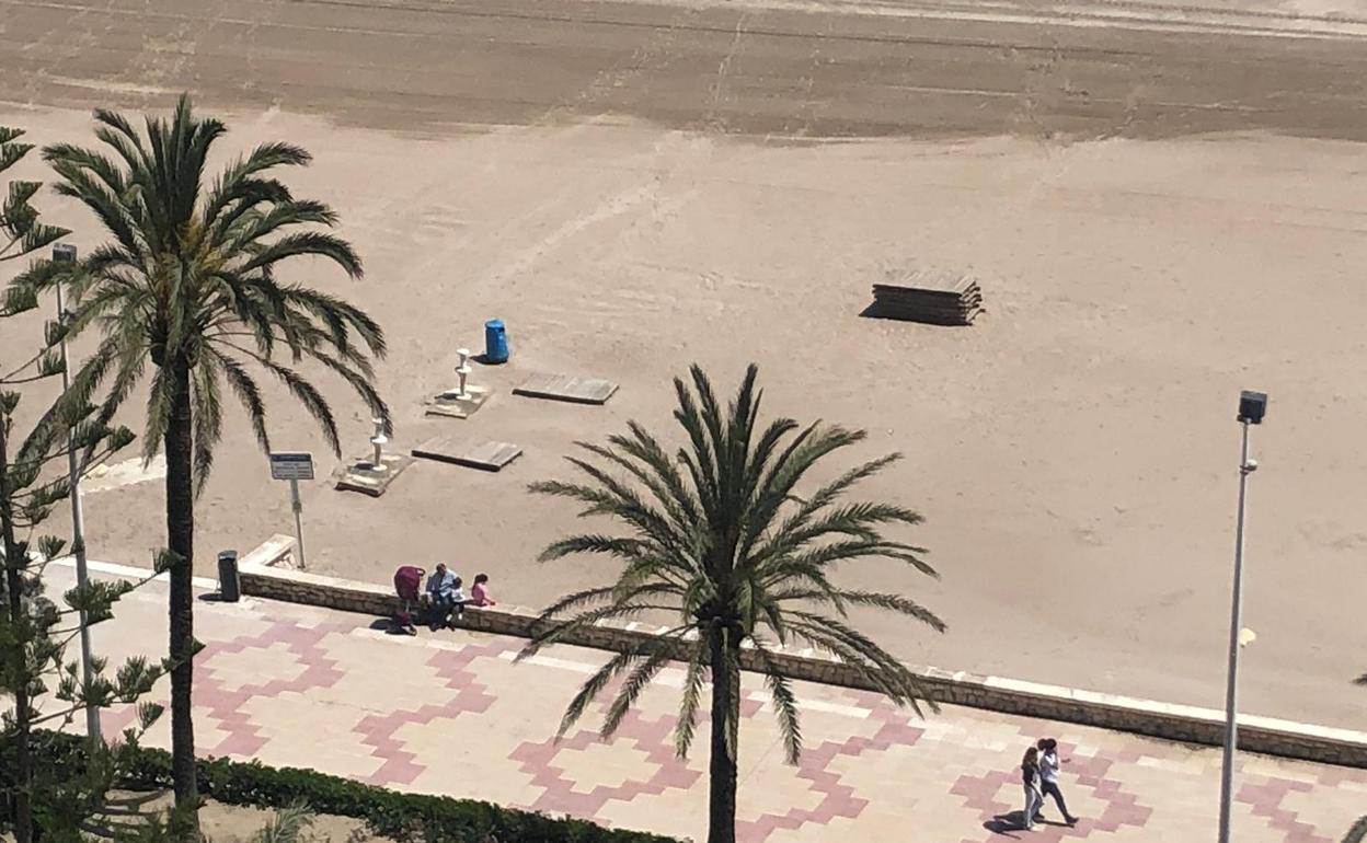 Imagen del paseo de Cullera. 