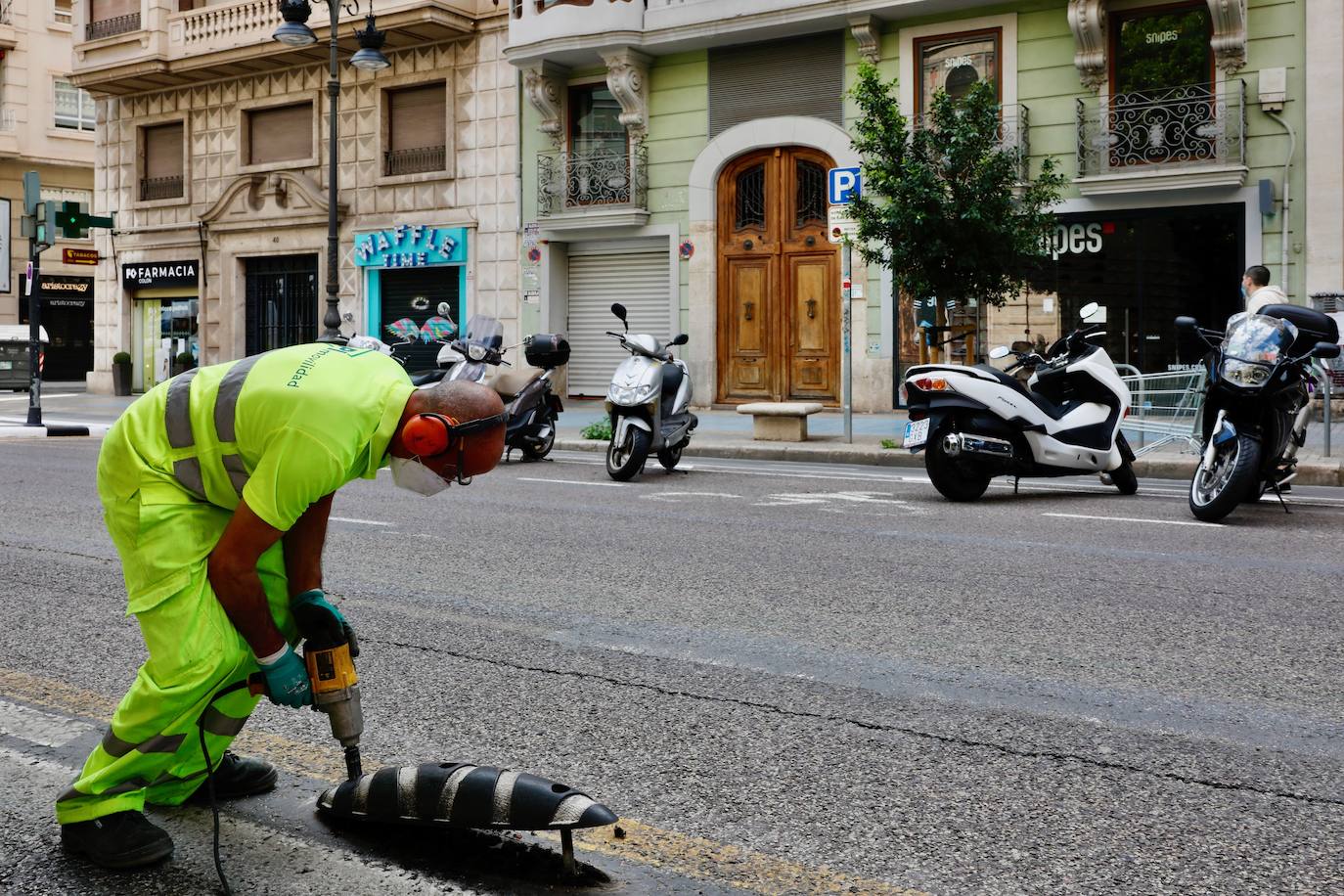 Fotos: Comienzan las obras de la calle Colón