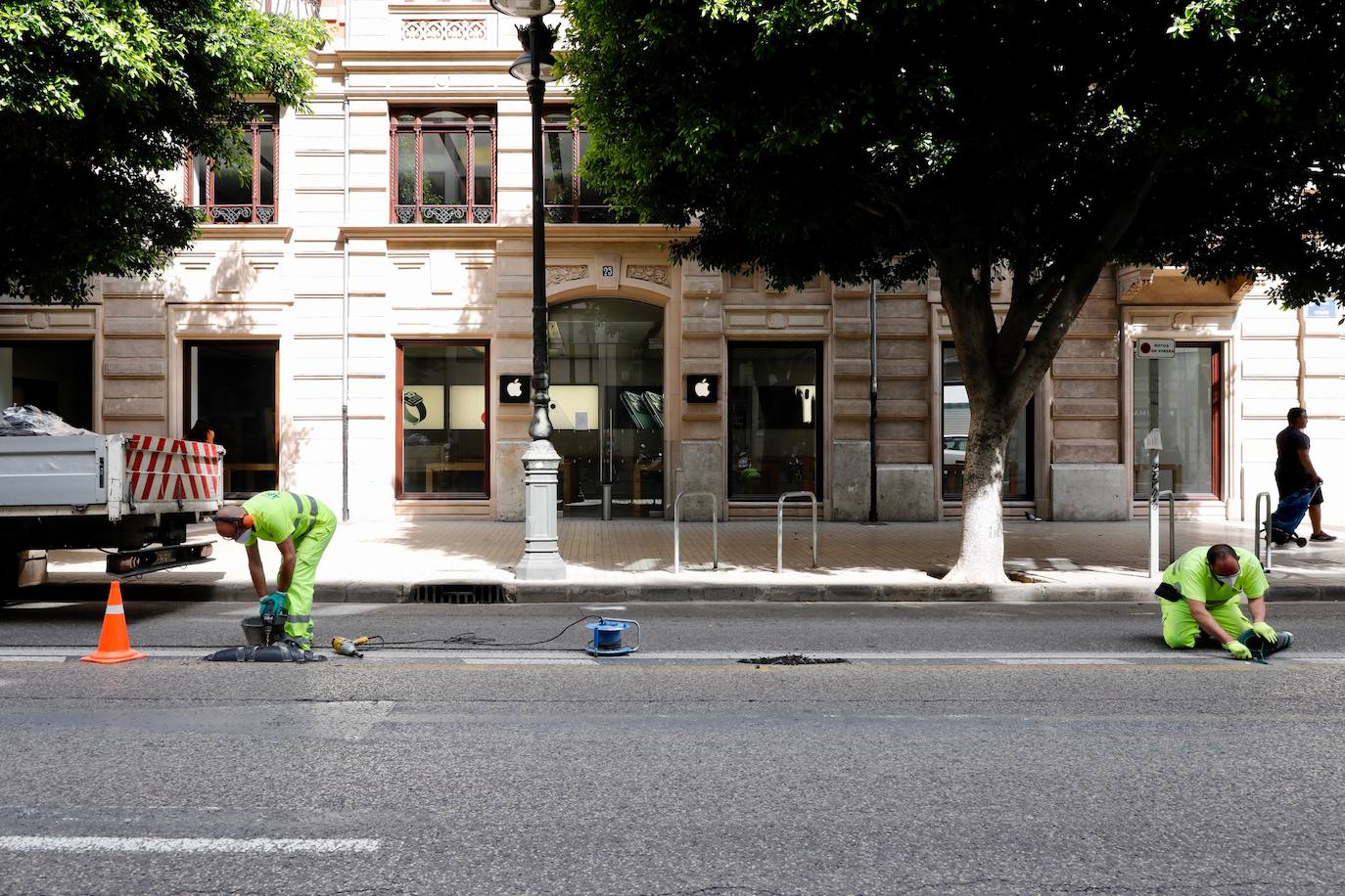 Fotos: Comienzan las obras de la calle Colón