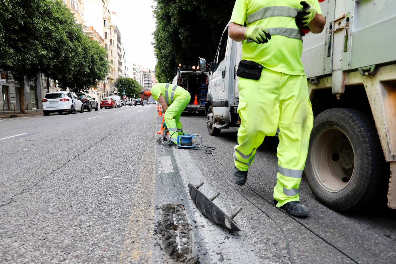 Fotos: Comienzan las obras de la calle Colón