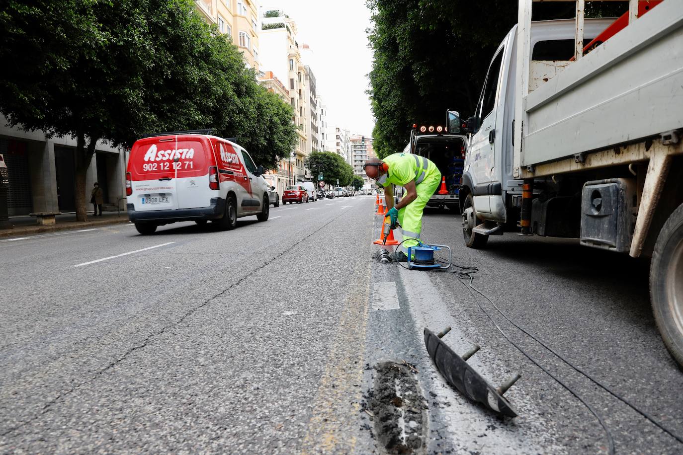 Fotos: Comienzan las obras de la calle Colón