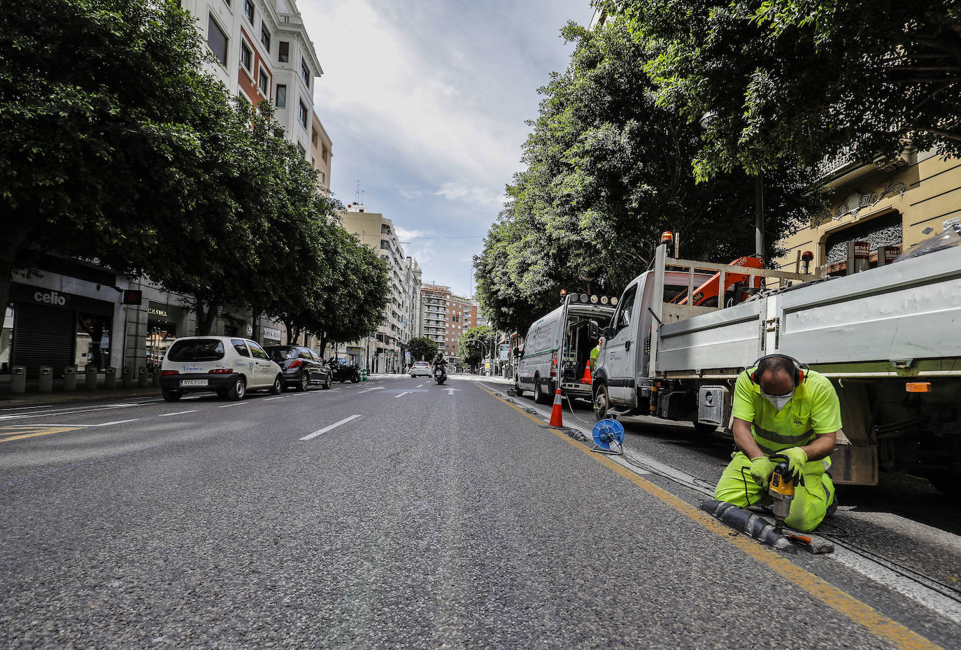 Fotos: Comienzan las obras de la calle Colón