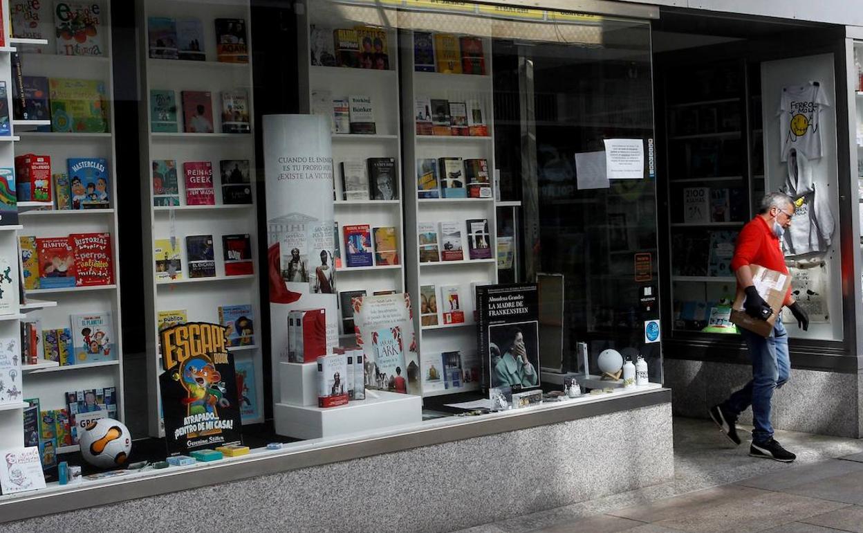 Una librería en Ferrol. 