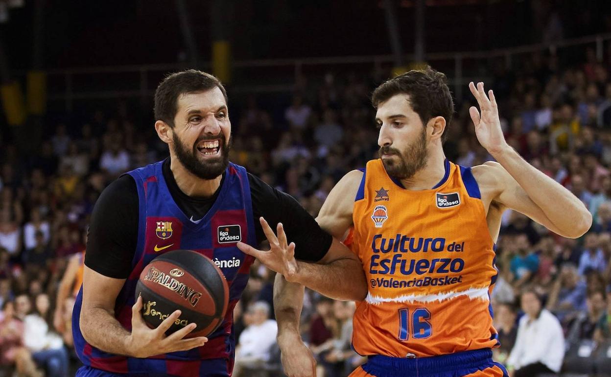 Guillem Vives defiende a Mirotic 