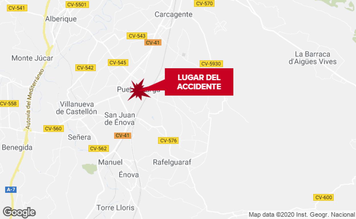 El accidente ha tenido lugar en el municipio valenciano de Pobla Llarga.