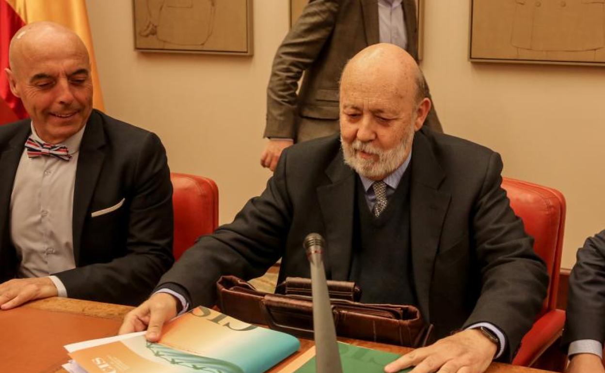 El presidente del CIS, José Félix Tezanos, en el Congreso de los Diputados 