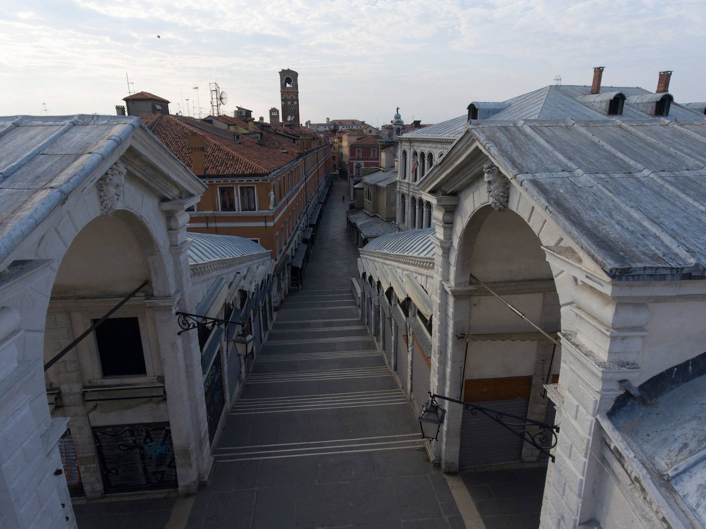 La pandemia del coronavirus ha dejado Venecia más solitaria y bella que nunca. Sin turistas desde principios de marzo, el agua ya no es removida por los miles de barcos, taxis, vaporetti, góndolas y embarcaciones privadas que lo hacen habitualmente. Algunos animales que estaban relegados en los canales más grandes o más amplios, pueden moverse ahora hasta el centro histórico de esta ciudad mágica. 