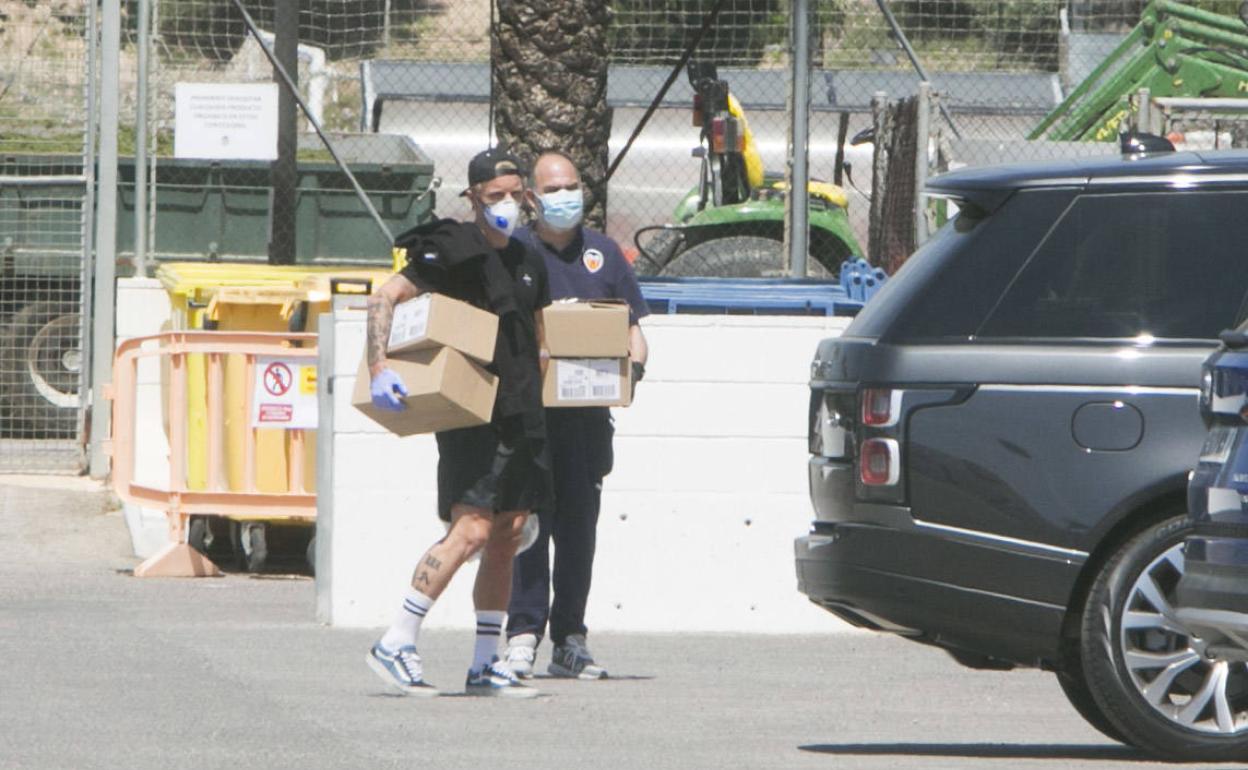 Wass, esta mañana en la ciudad deportiva de Paterna.