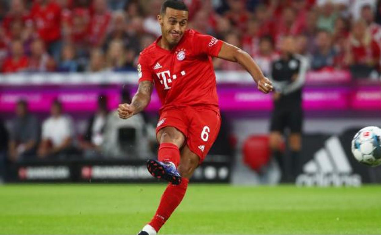 Thiago Alcántara, con el Bayern. 