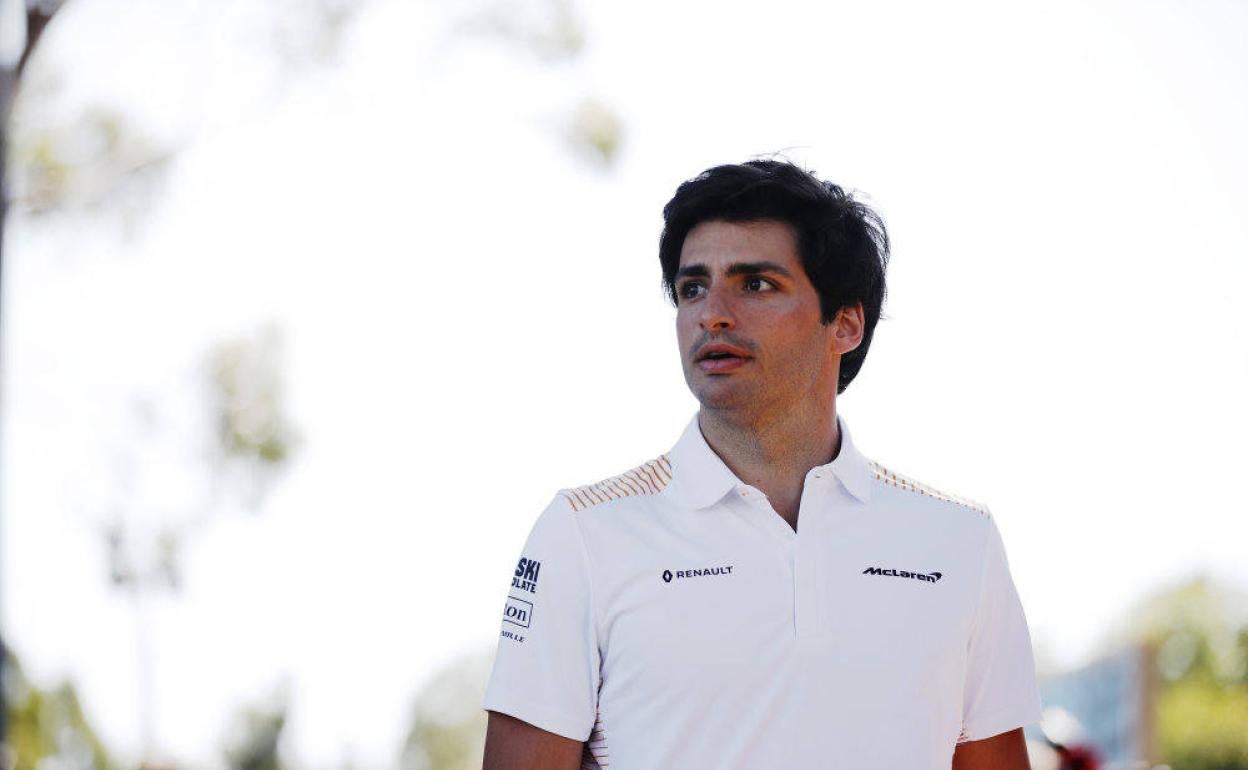 Carlos Sainz durante el Gran Premio de Australia 2020, que no lllegó a celebrarse.