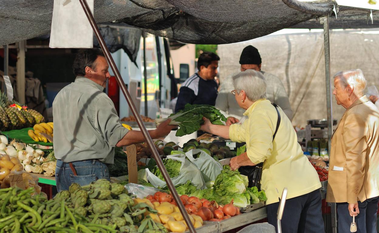 Imagen del mercadillo de Calp.