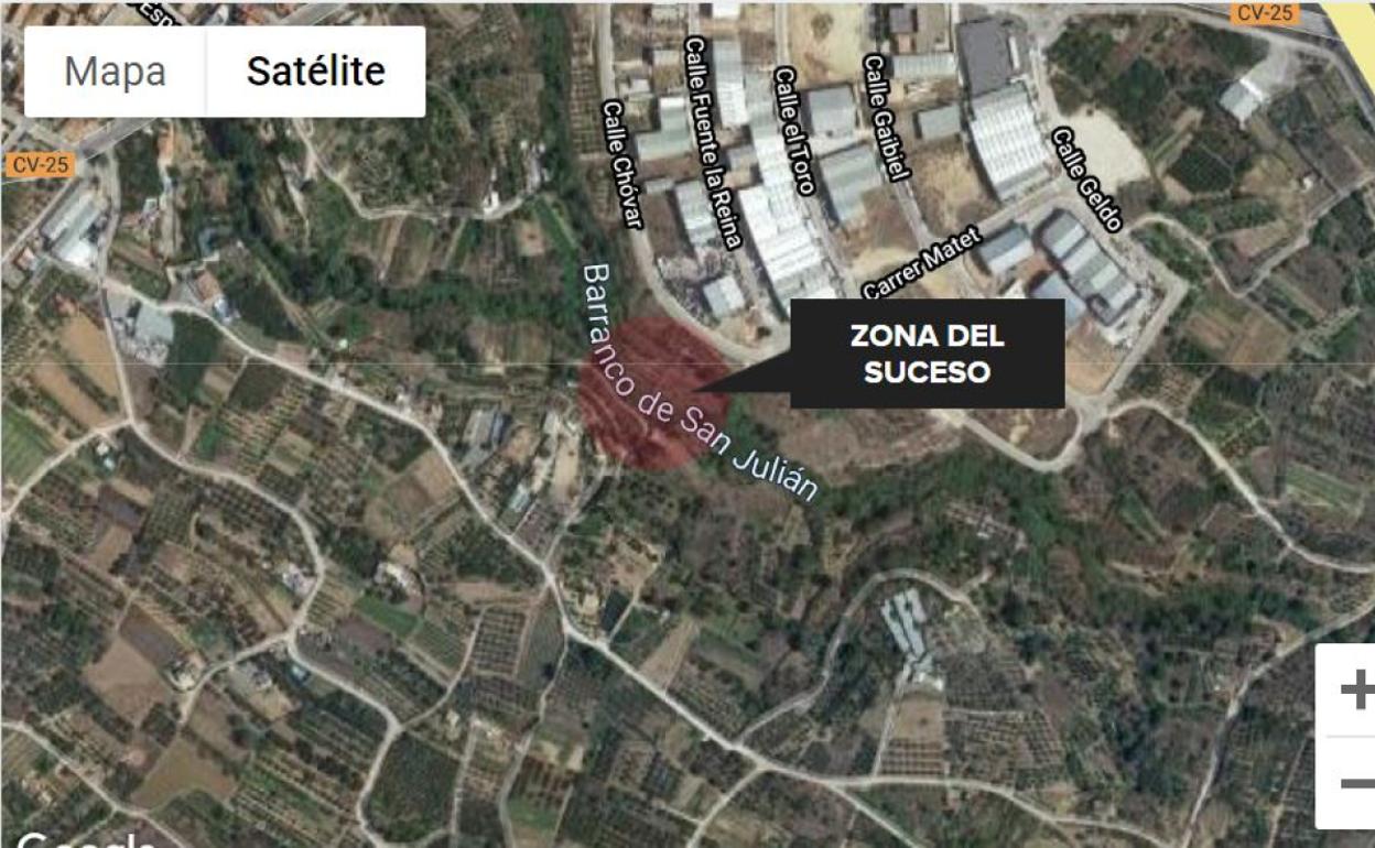 Barranco de San Julián, entre Segorbe y Altura.