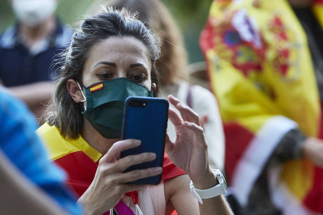 Fotos: Nuevas protestas contra el Gobierno en el paseo de la Alameda