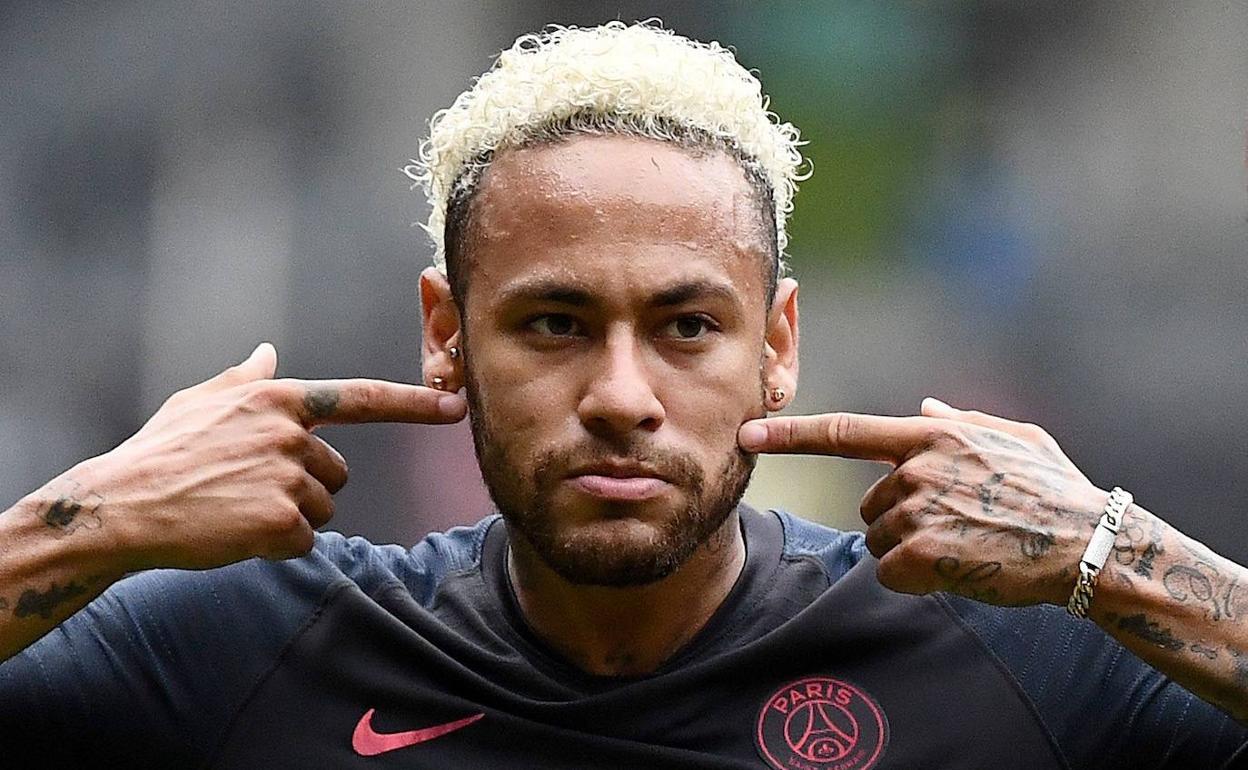 Neymar, en un partido del PSG. 