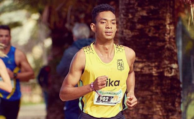 Josuer, durante una carrera.