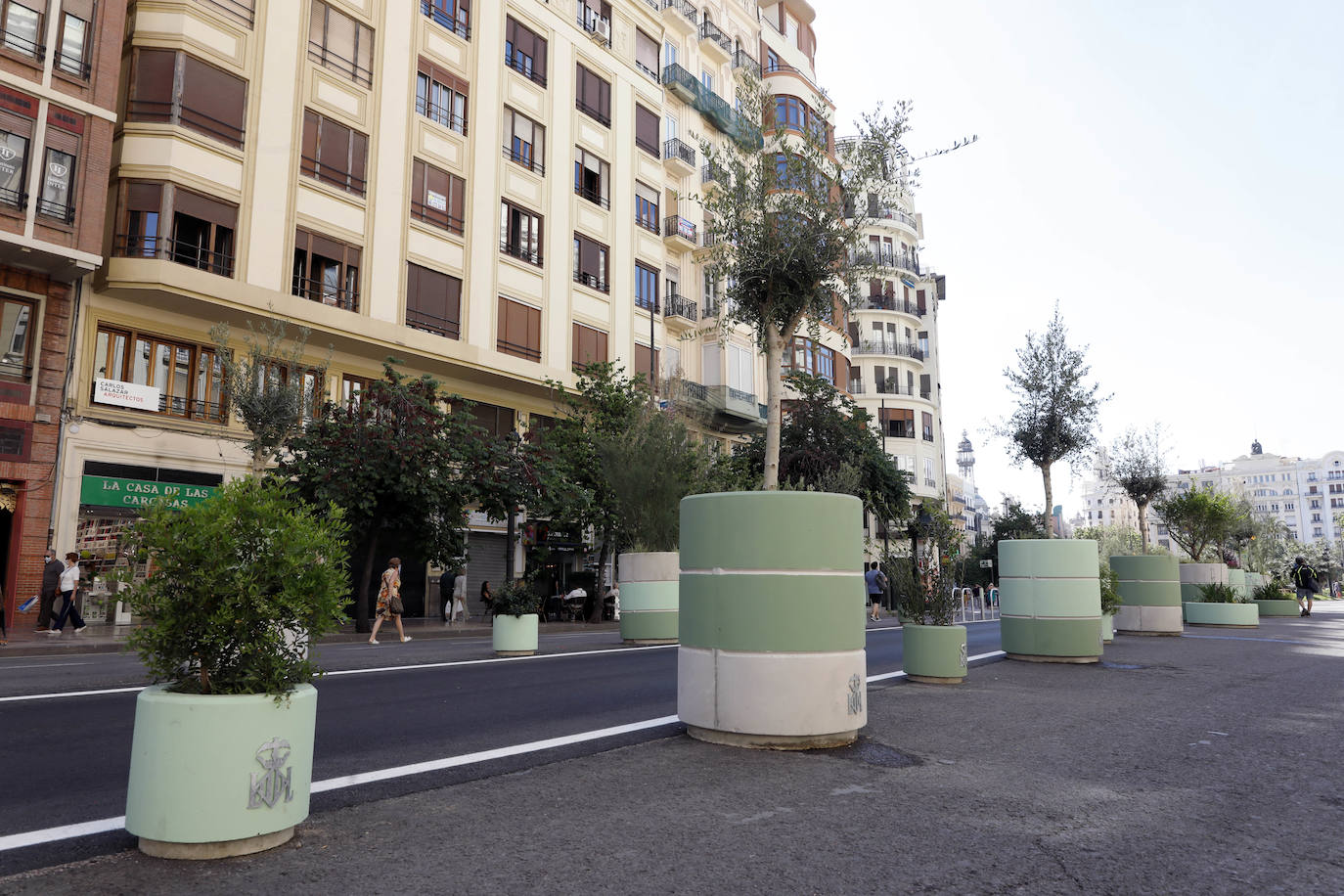 Fotos: Maceteros de la plaza del Ayuntamiento de Valencia