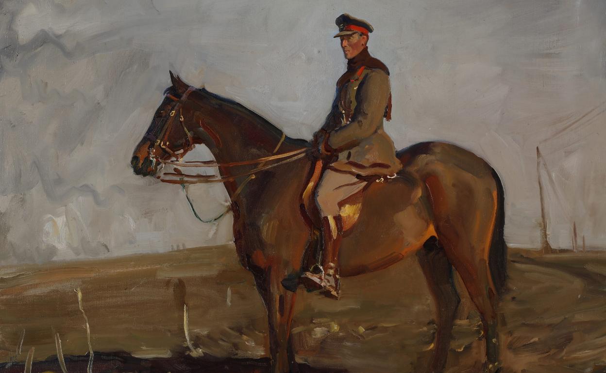 Warrior y Seely, retratados por Alfred James Munnings.