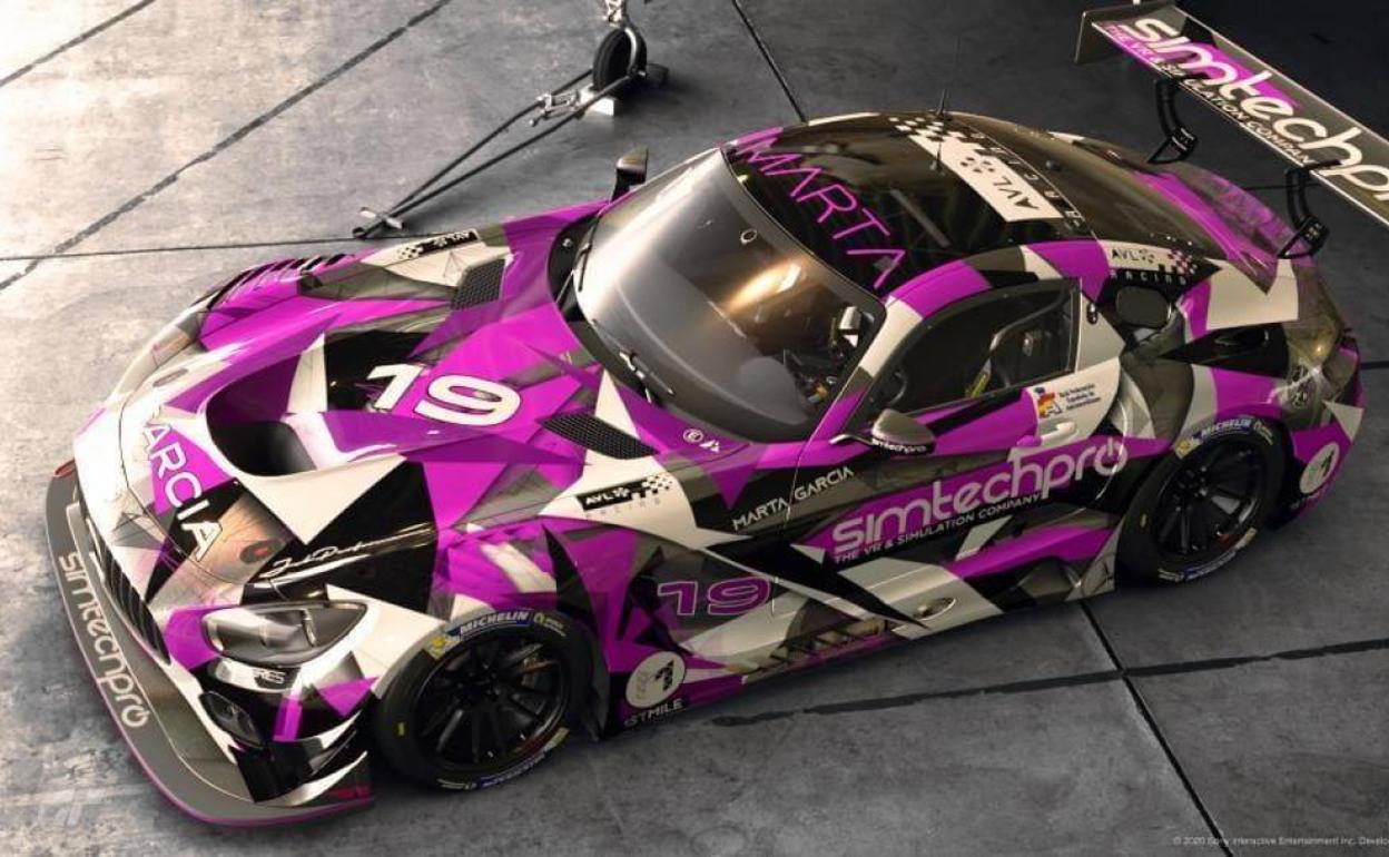 El coche de competición de Marta García