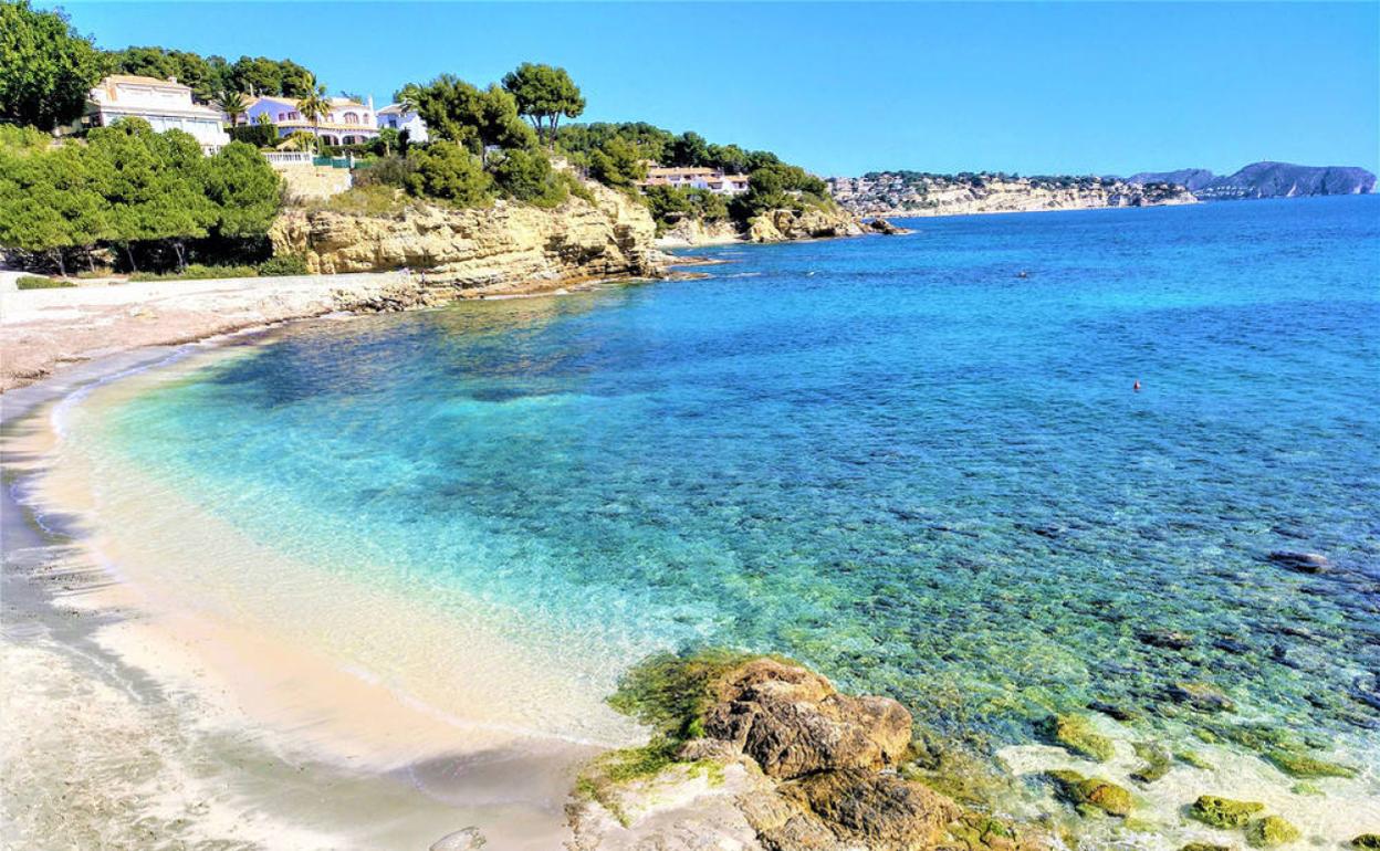 Imagen de la playa de Teulada Moraira.