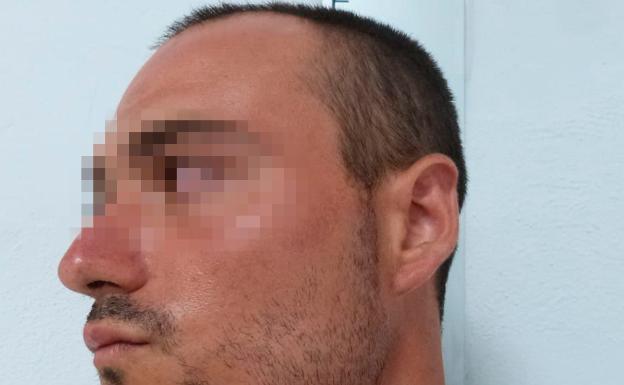 El presunto ladrón identificado como el 'Rambo de Requena'. 