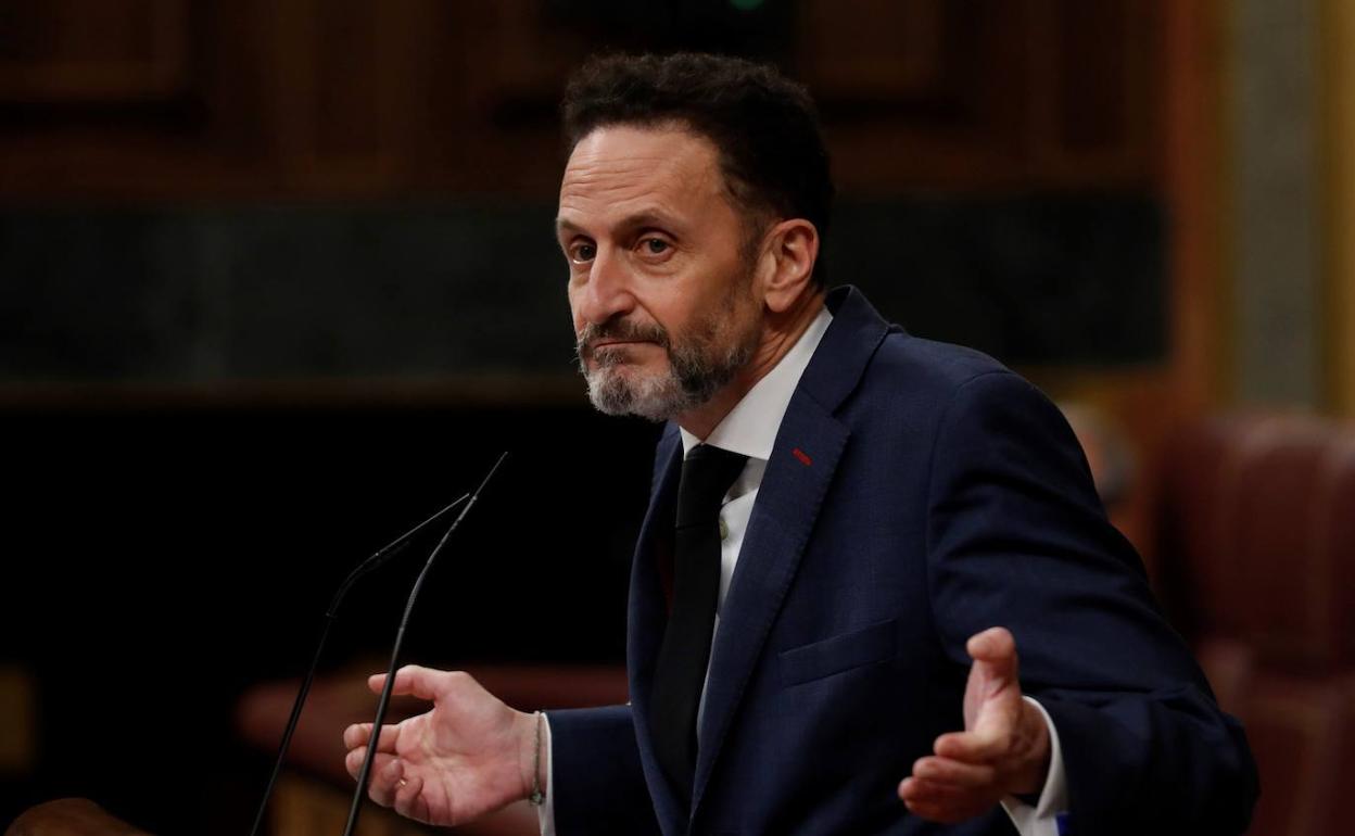 Edmundo Bal, este miércoles, durante su intervención en pleno del Congreso. 