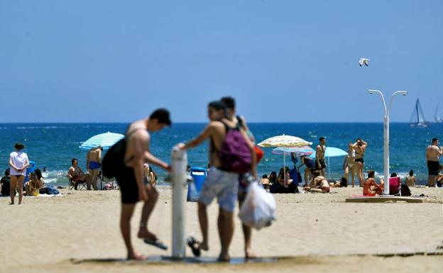 Playa de la Malvarrosa de Valencia.