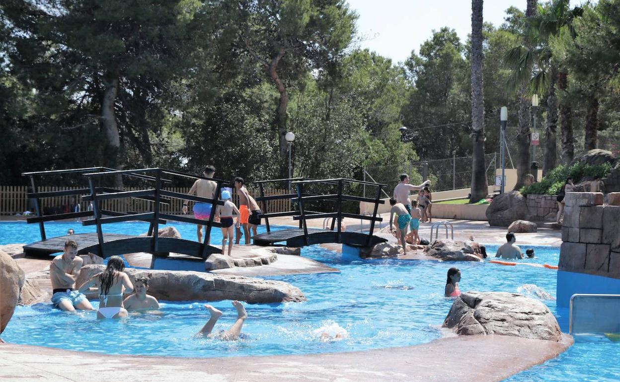 El parque acuático de El Vedat el año pasado. 