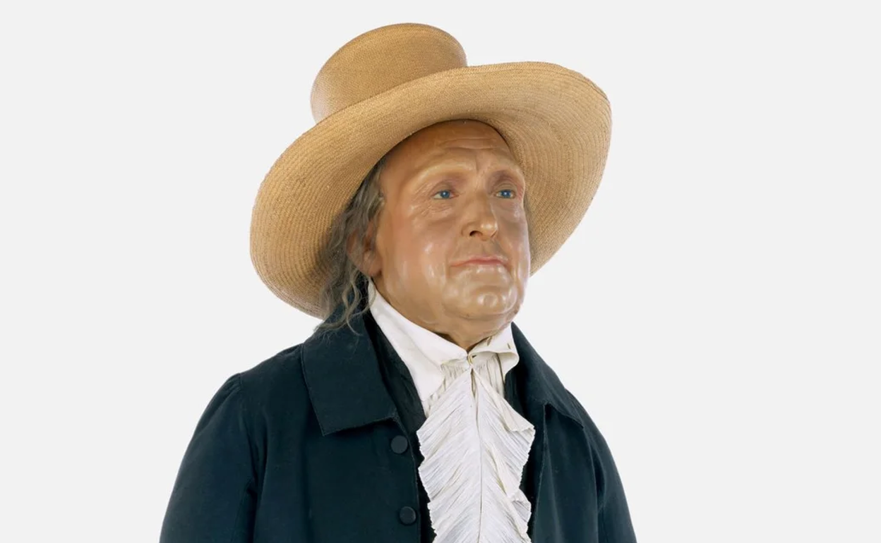 El 'autoicono' del filósofo Jeremy Bentham, que incluye su esqueleto.