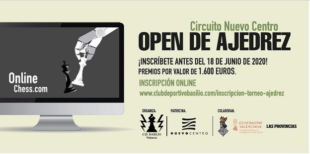 Comienza el Open de Ajedrez «Circuito Online Nuevo Centro»