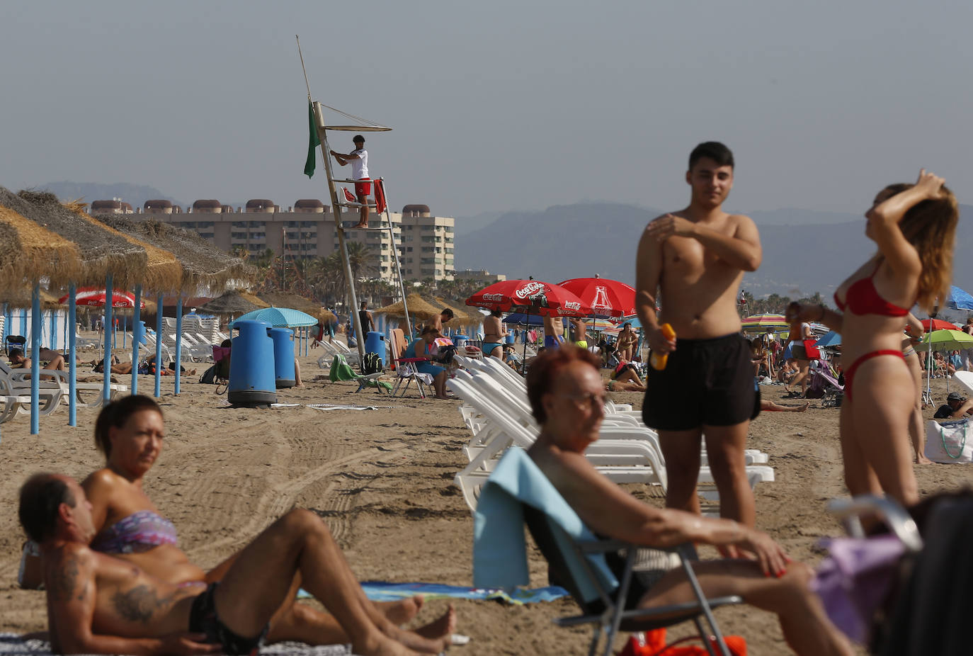 Playa de La Malvarrosa, Valencia. 