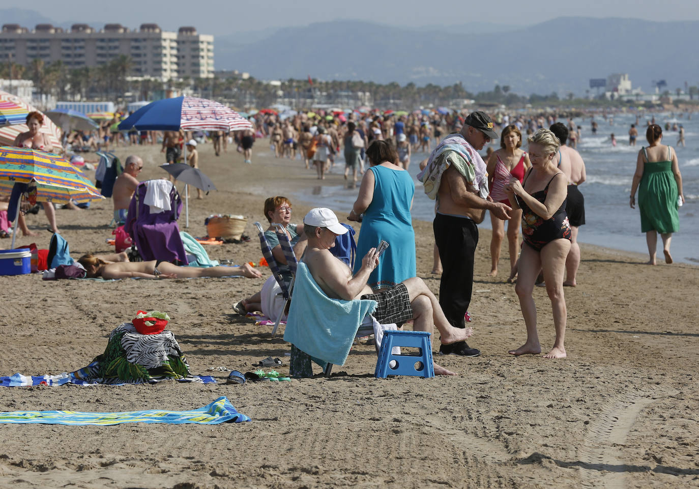 Playa de La Malvarrosa, Valencia. 