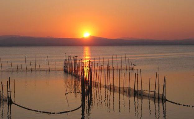 La Albufera ofrece los mejores atardeceres de Valencia.