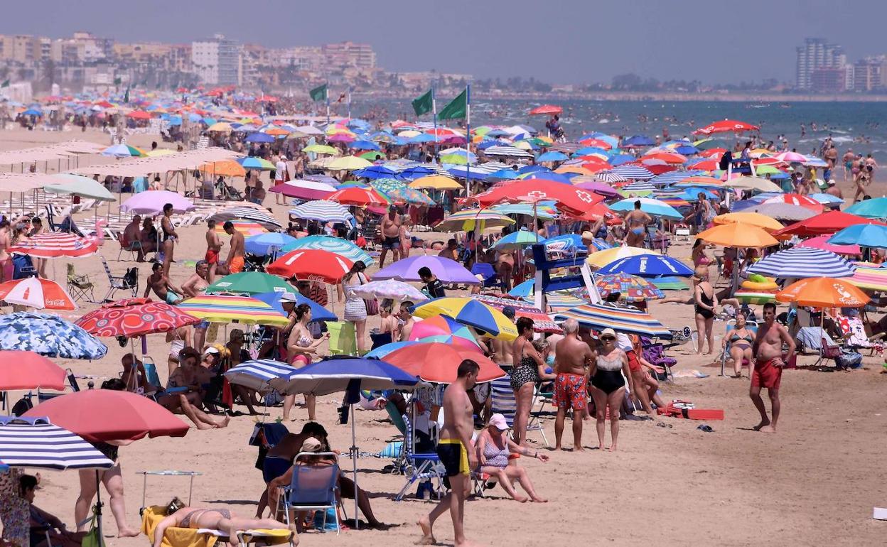 Playa de Gandía esta semana. 