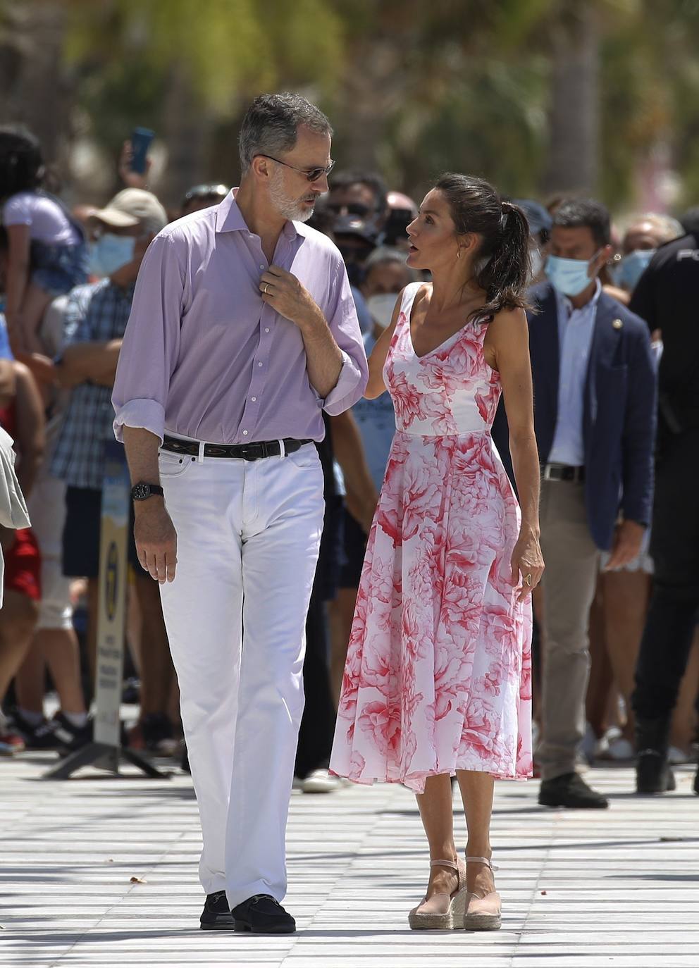 Los reyes Felipe VI y Letizia visitan Benidorm