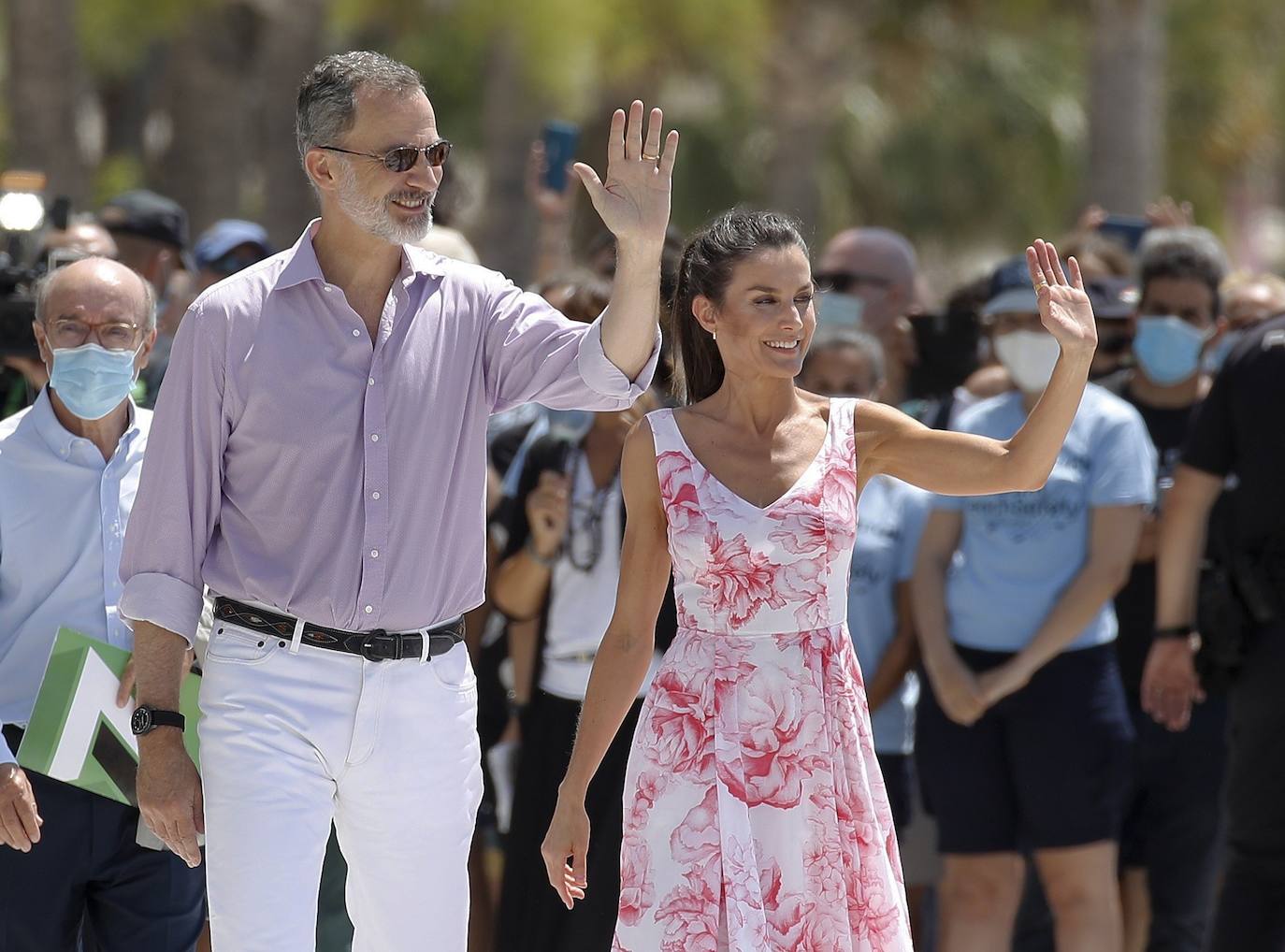 Los reyes Felipe VI y Letizia visitan Benidorm