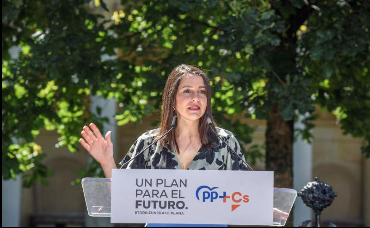 La presidenta de Ciudadanos, Inés Arrimadas.