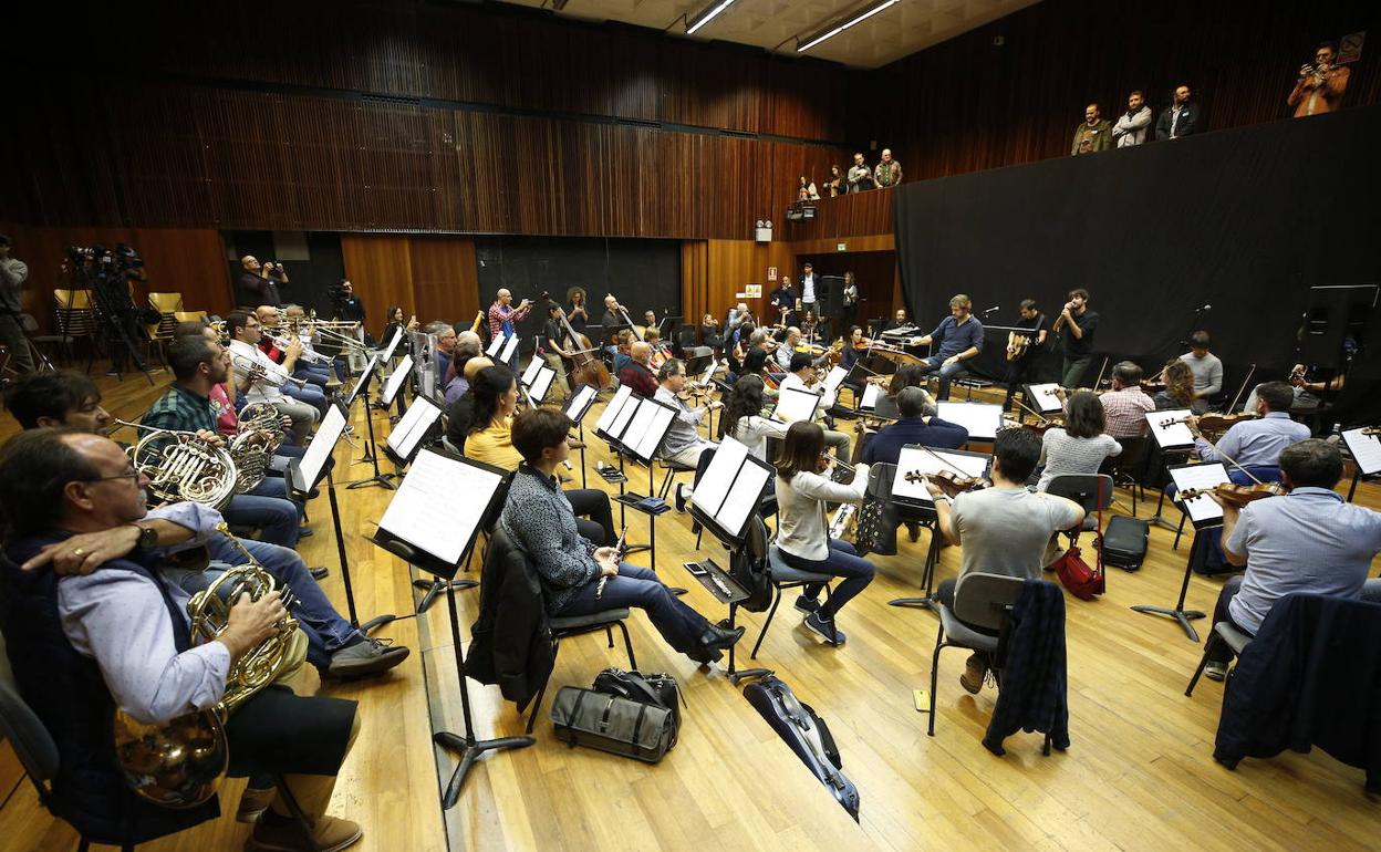 Uno de los ensayos de la Orquesta de Valencia. 