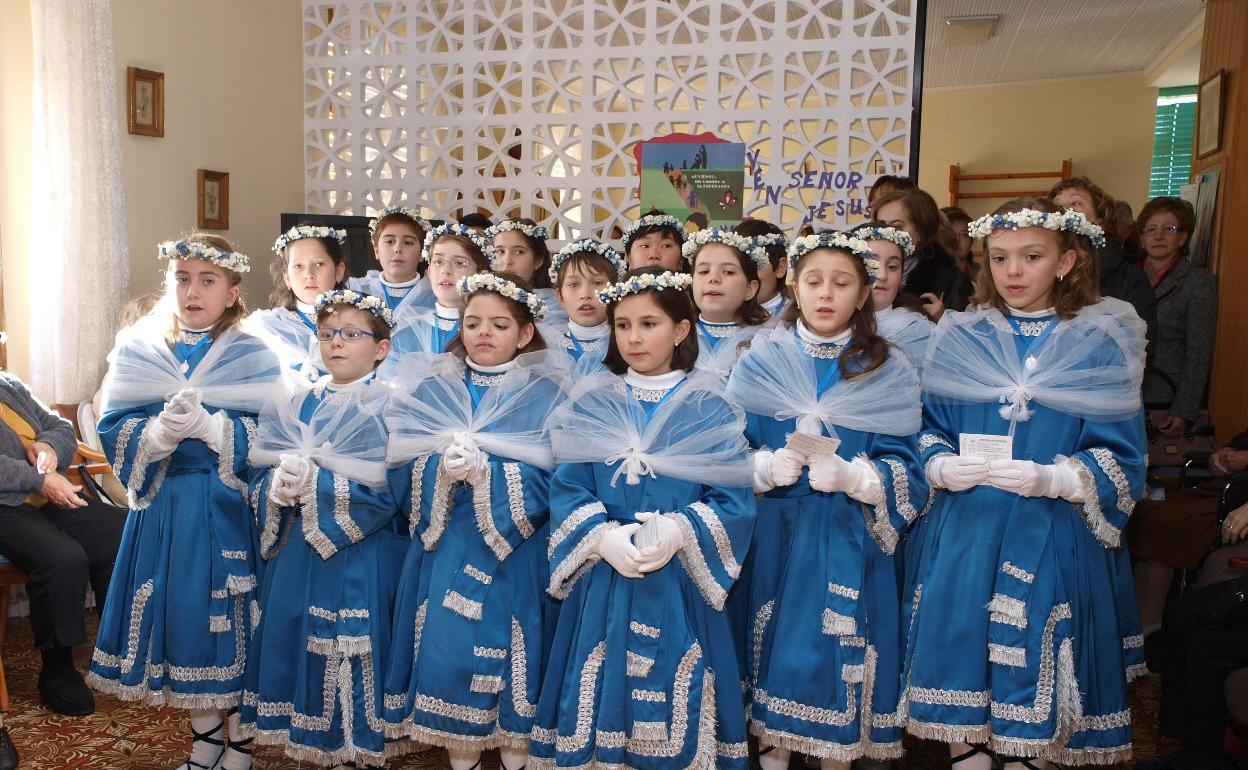 Angelets de las fiestas de la Purísima del año 2017. 