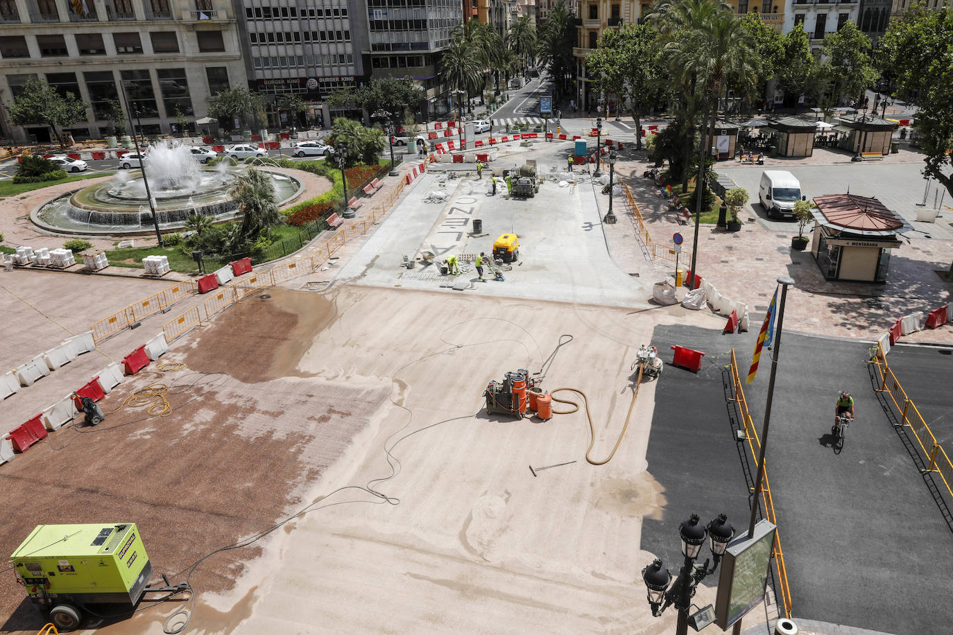 Fotos: Avanzan las obras en la plaza del Ayuntamiento