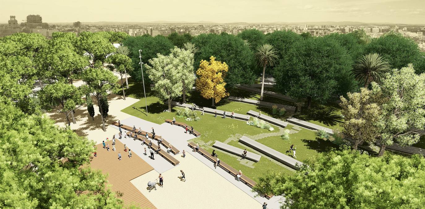 Así será la fase 1 de la remodelación del parque del Oeste de Valencia